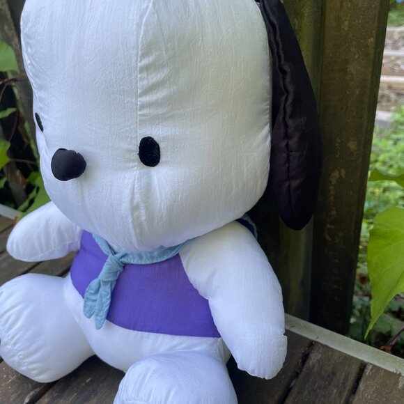 Pochacco Nylon Plush Vintage Sailor Dog 12” Tall Sanrio 1997 - Picture 5 of 7